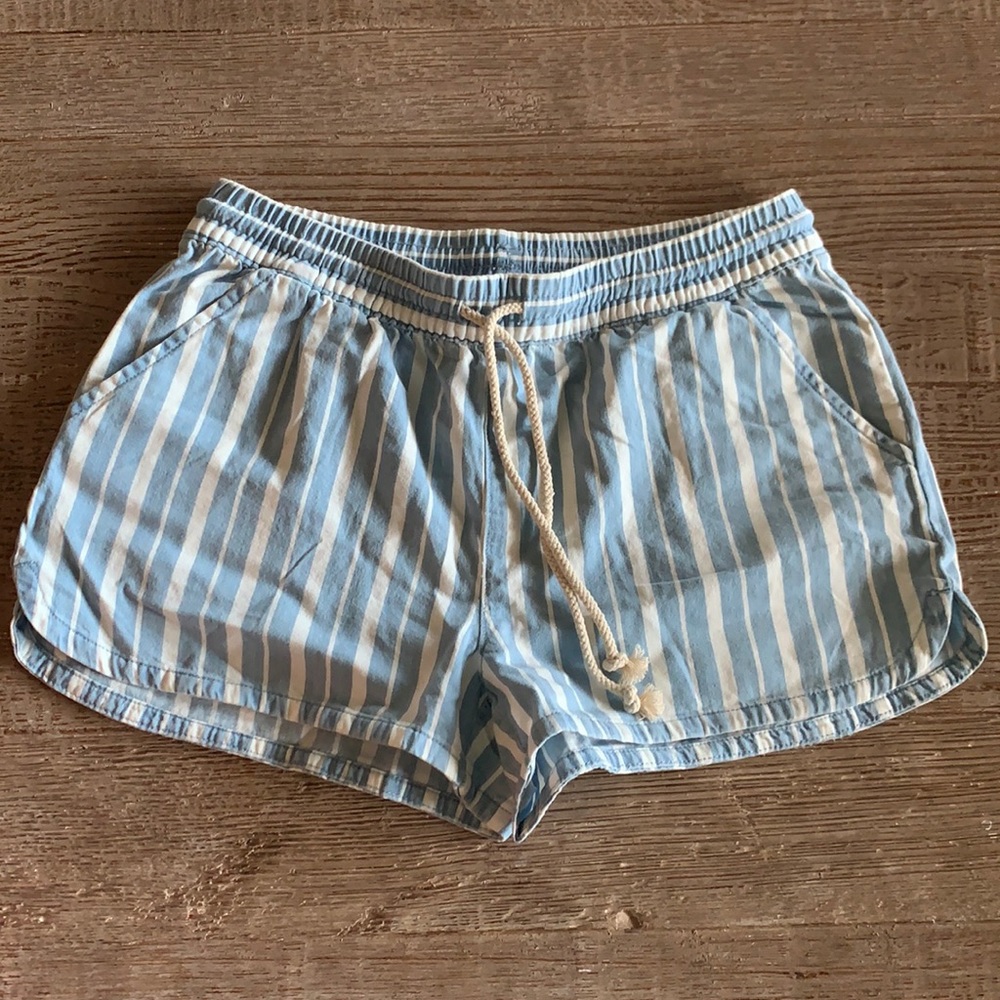 Aerie Chambray stripe shorts